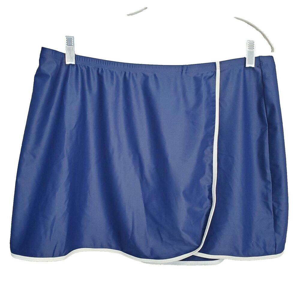 Spiegel Blue Swim Skirt Cover-Up Size XL NWT